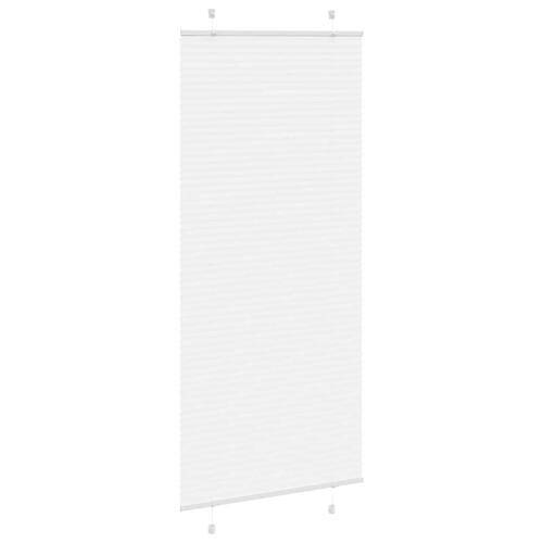 Plisségardin Hvid 95x200 cm Stofbredde 94,4 cm Polyester