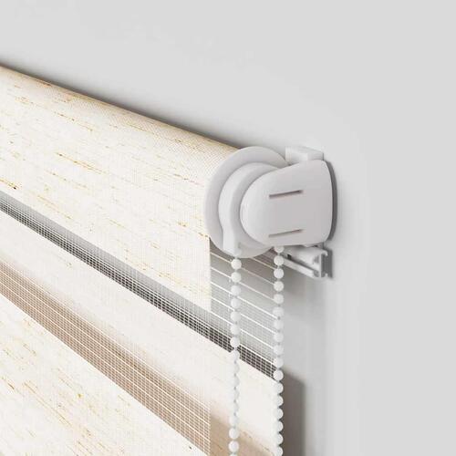 Zebragardin marmorbeige 150x100 cm stofbredde 145,9cm polyester