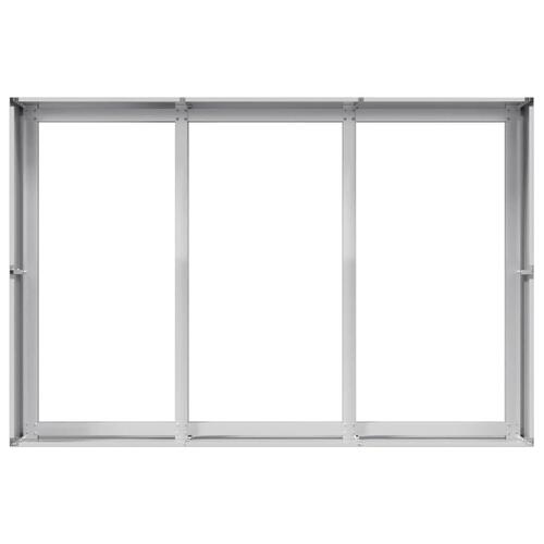 Plantekasse 120x80x40 cm galvaniseret stål