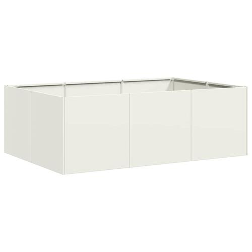 Plantekasse 120x80x40 cm stål hvid