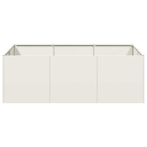 Plantekasse 120x80x40 cm stål hvid