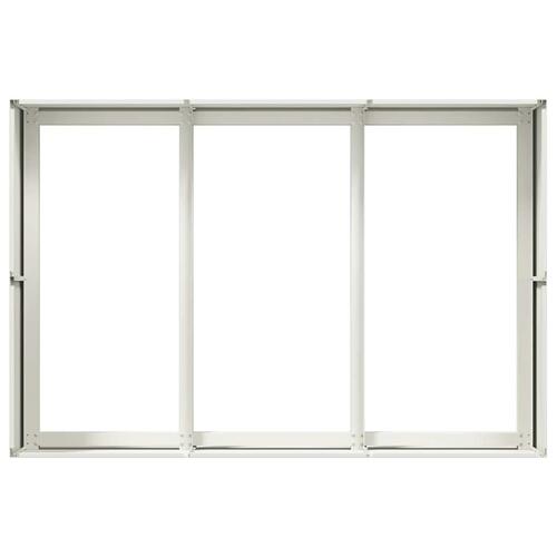 Plantekasse 120x80x40 cm stål hvid