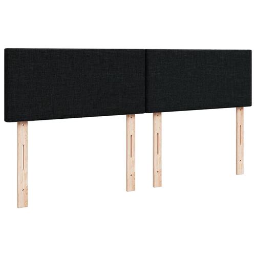 Ottoman seng med madras 140x190 cm stof sort