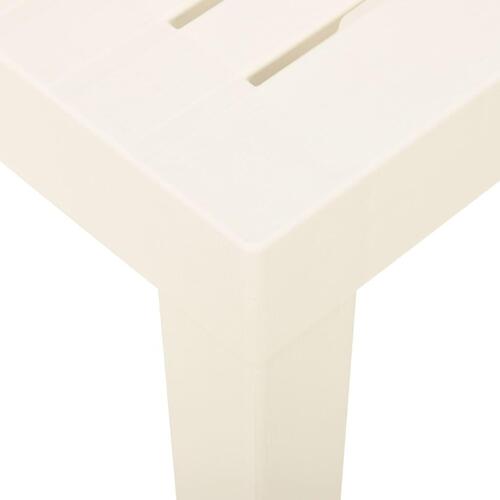 Havebord 79x65x72 cm plastik hvid
