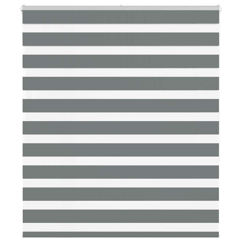 Zebragardin mørkegrå 125x150 cm stofbredde 120,9 cm polyester