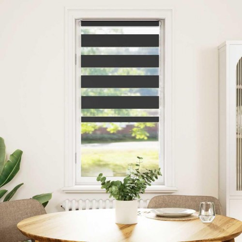 Zebragardin sort 55 x 150 cm