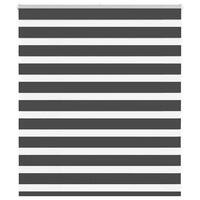 Zebragardin sort 120x100 cm stofbredde 115,9 cm polyester