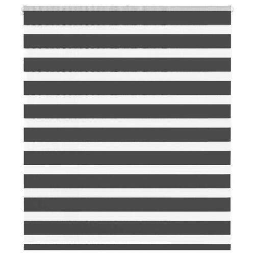 Zebragardin sort 120x100 cm stofbredde 115,9 cm polyester