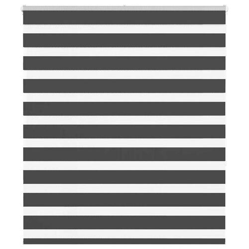 Zebragardin sort 120x150 cm stofbredde 115,9 cm polyester