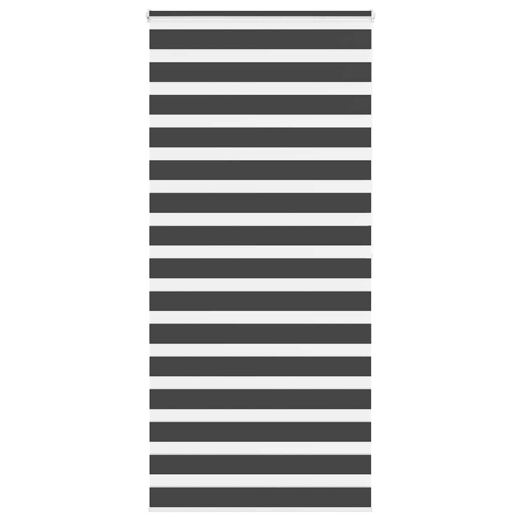 Zebragardin sort 115x200 cm stofbredde 110,9 cm polyester