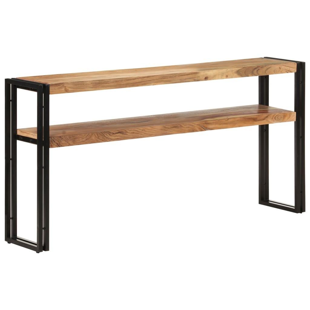 Konsolbord 150x30x75 cm massivt akacietræ