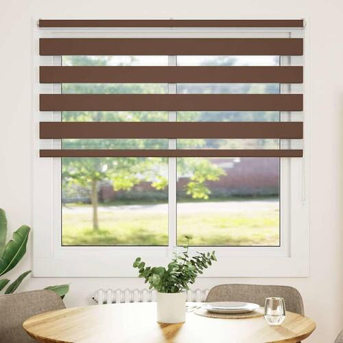 Zebragardin brun 150x100 cm stofbredde 145,9 cm polyester