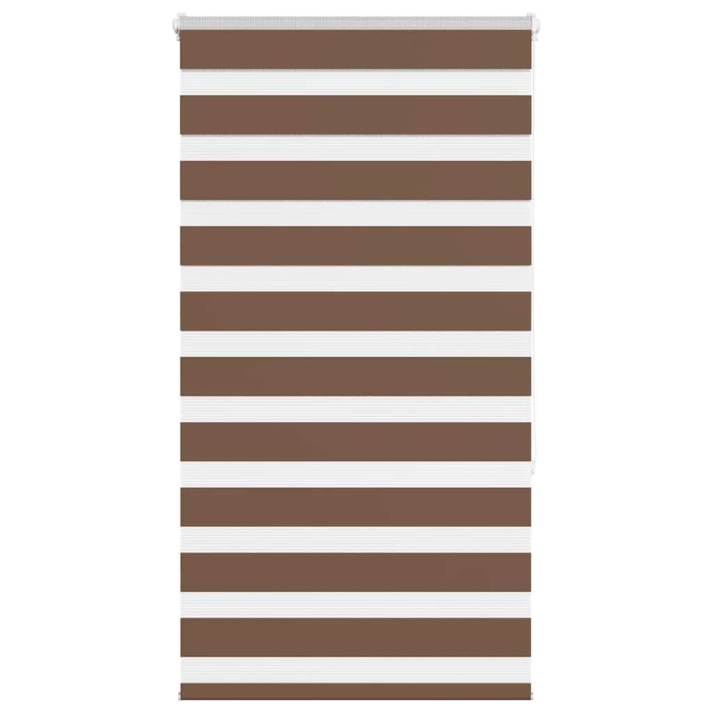 Zebragardin brun 90x150 cm stofbredde 85,9 cm polyester