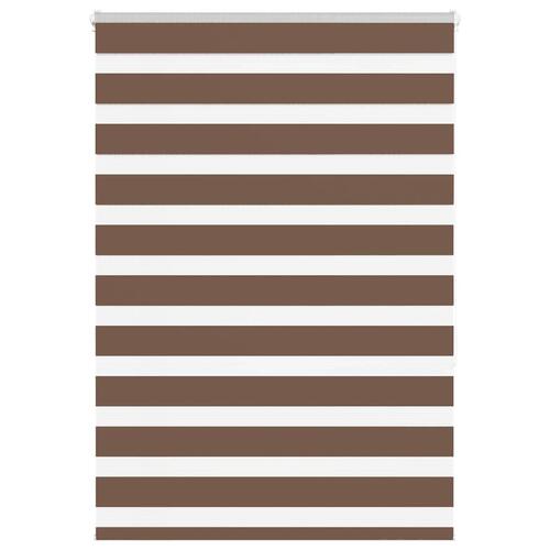 Zebragardin brun 115x150 cm stofbredde 110,9 cm polyester