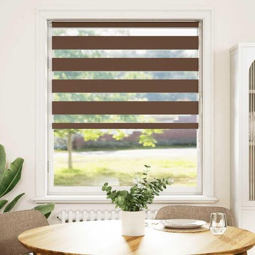 Zebragardin brun 115x150 cm stofbredde 110,9 cm polyester