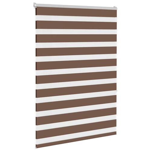 Zebragardin brun 115x150 cm stofbredde 110,9 cm polyester