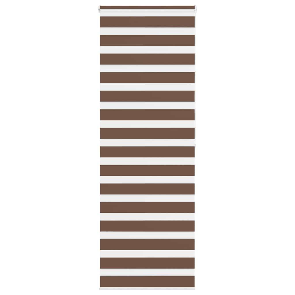 Zebragardin brun 90x200 cm stofbredde 85,9 cm polyester