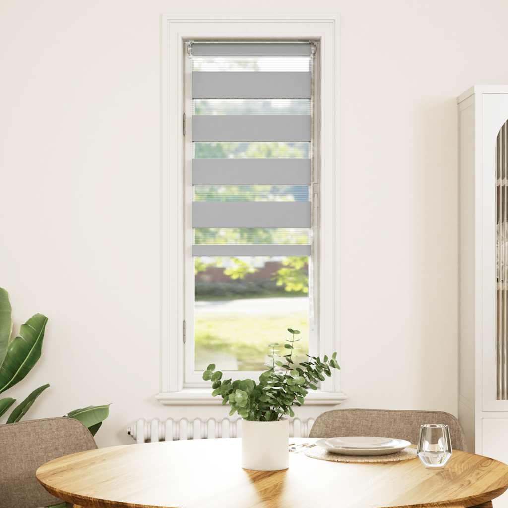 Zebragardin lysegrå 40x150 cm stofbredde 35,9 cm polyester