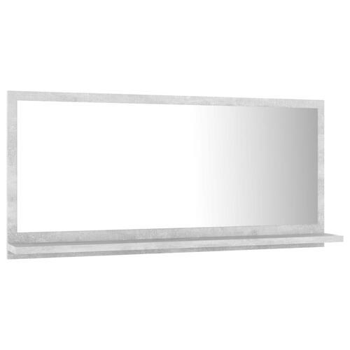 Badeværelsesspejl 80x10,5x37 cm konstrueret træ betongrå