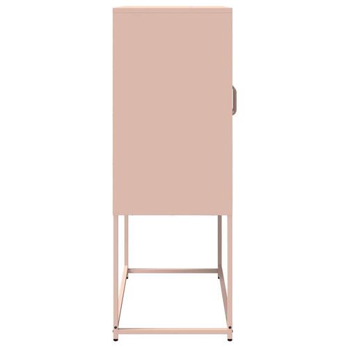 Højskab 68x39x107 cm stål lyserød