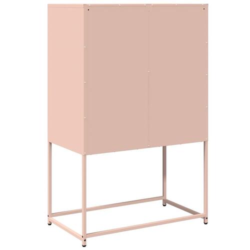 Højskab 68x39x107 cm stål lyserød