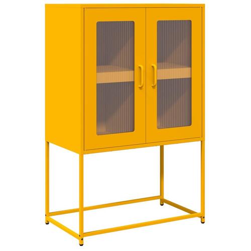 Højskab 68x39x107 cm stål sennepsgul