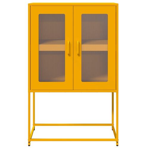 Højskab 68x39x107 cm stål sennepsgul