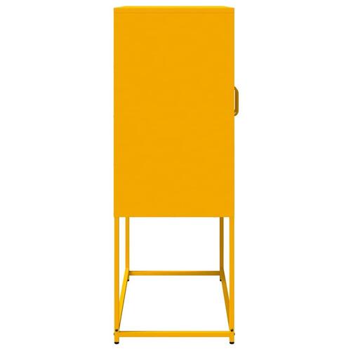 Højskab 68x39x107 cm stål sennepsgul