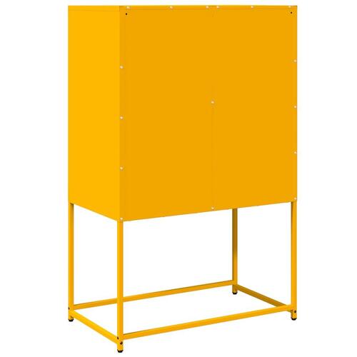 Højskab 68x39x107 cm stål sennepsgul