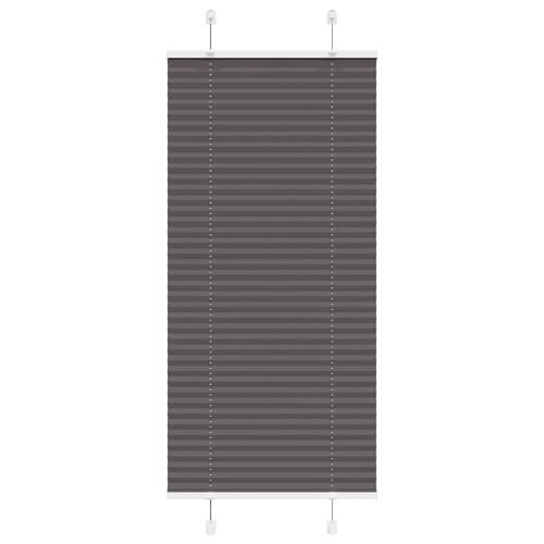 Plisségardin Sort 60x100 cm Stofbredde 59,4 cm Polyester