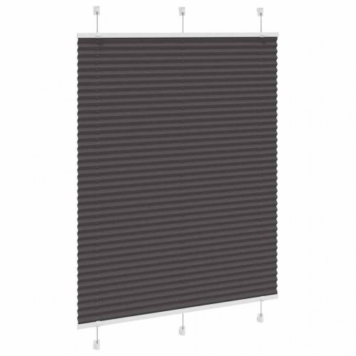 Plisségardin sort 110 x 150 cm - stofbredde 109,4 cm