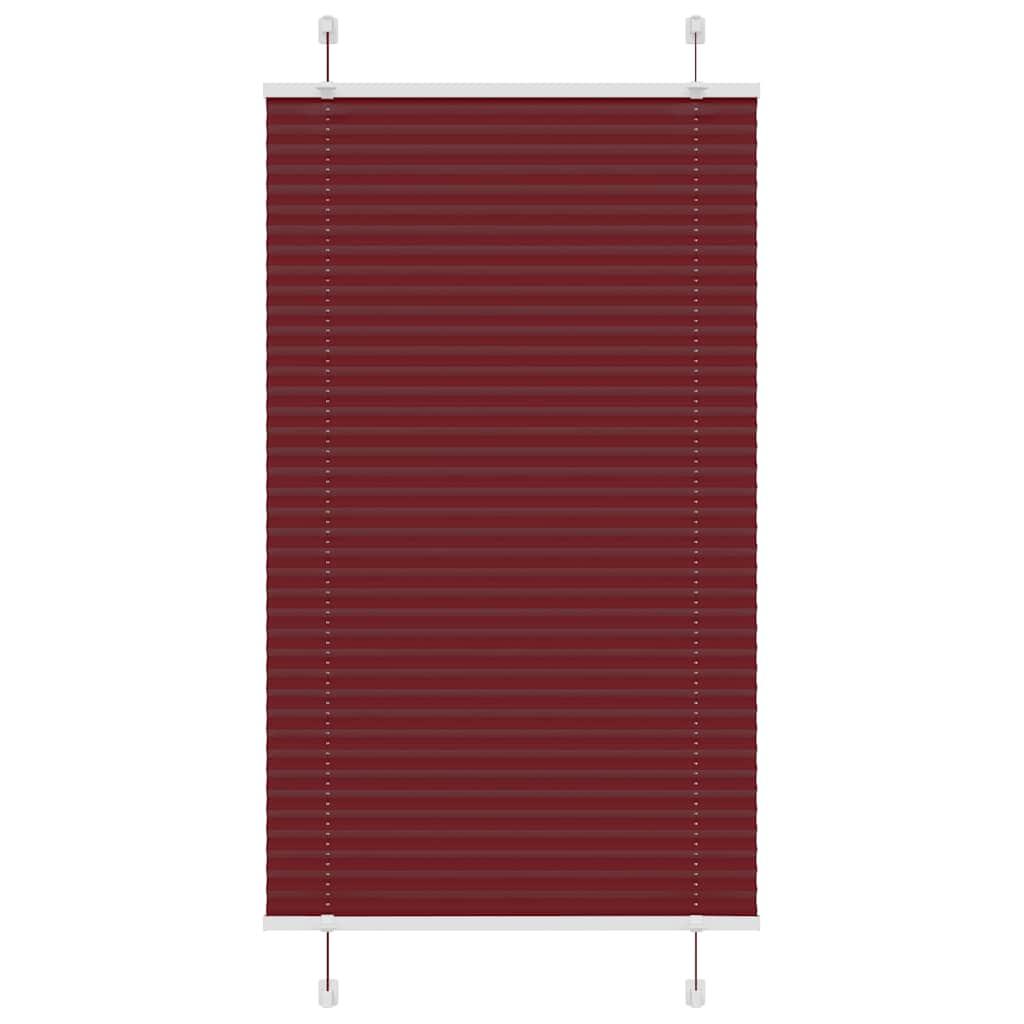 Plisségardin Stofbredde 79,4 Cm Polyester Bordeauxrød - 80 x 150 cm