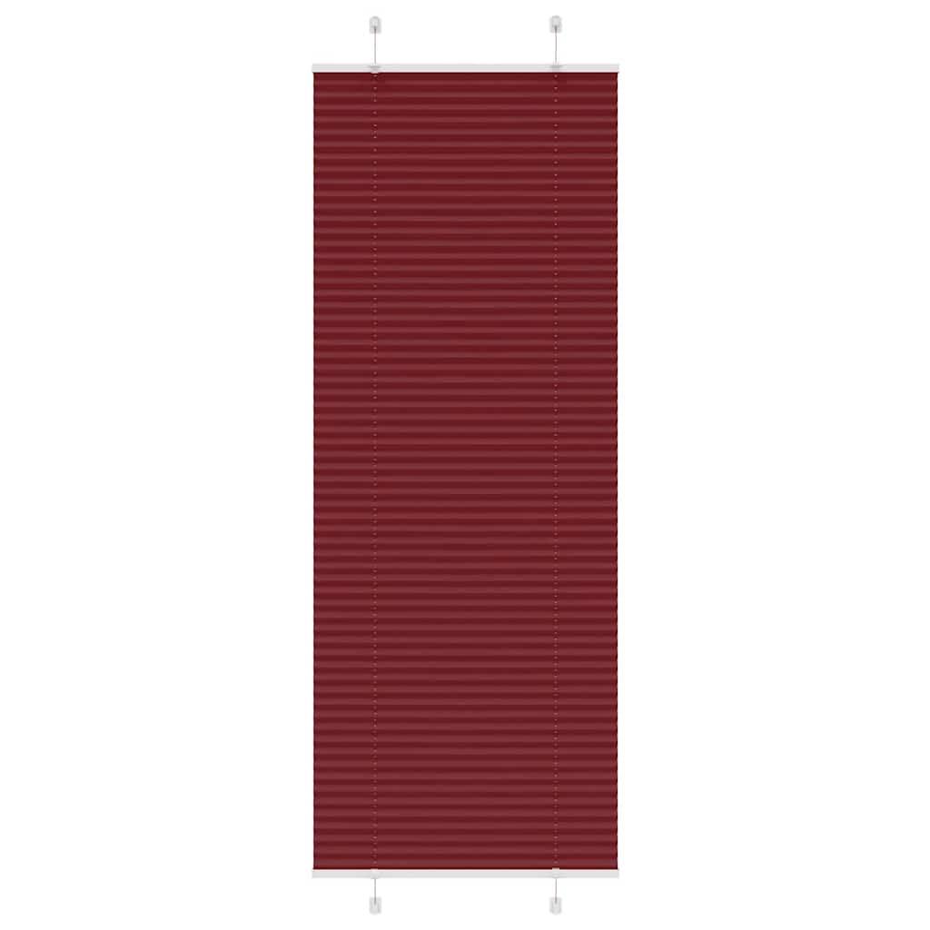 Plisségardin Stofbredde 79,4 Cm Polyester Bordeauxrød - 75 x 200 cm