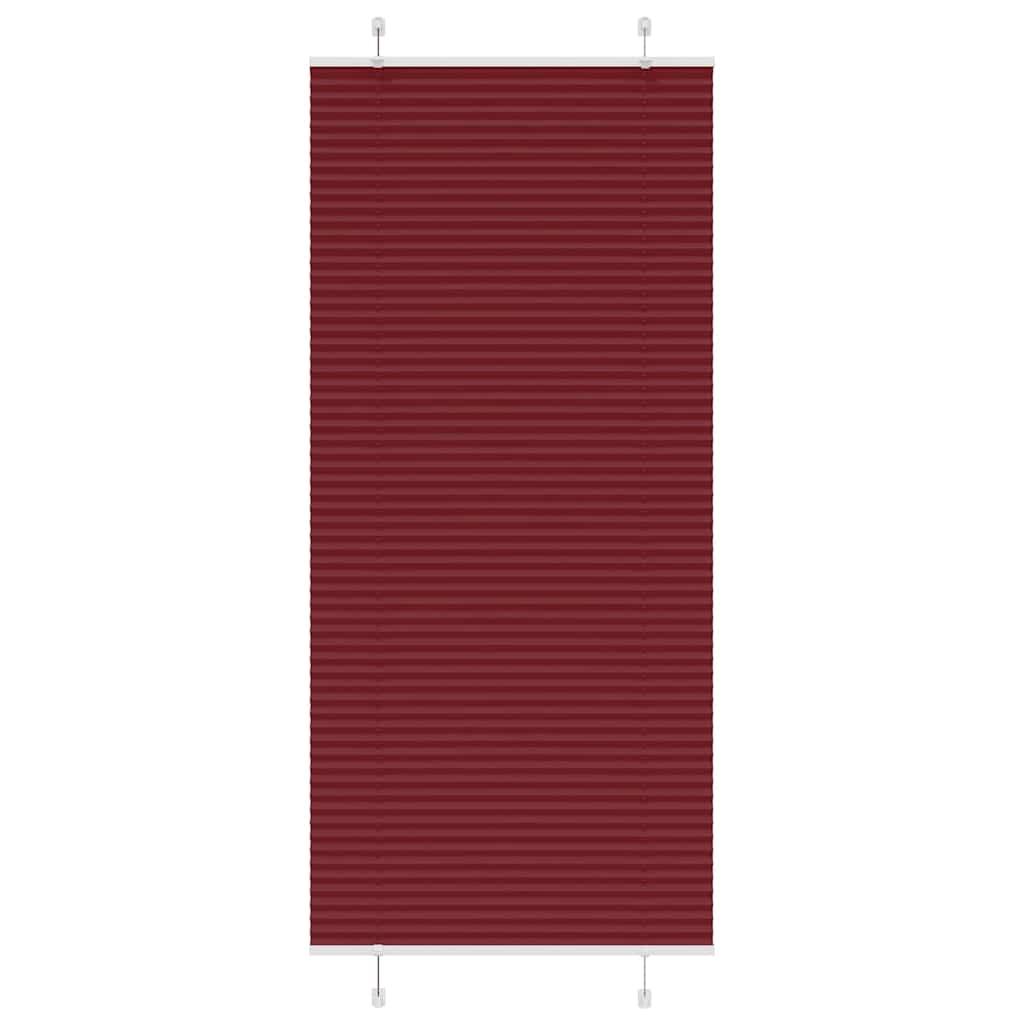 Plisségardin Stofbredde 79,4 Cm Polyester Bordeauxrød - 100 x 200 cm