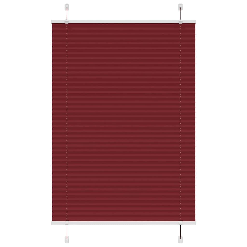 Plisségardin Stofbredde 79,4 Cm Polyester Bordeauxrød - 90 x 150 cm