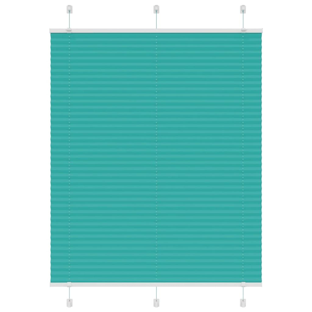 Plisségardin Benzin Grøn Stofbredde 54,4 Cm Polyester Petroliumsgrøn - 110 x 150 cm