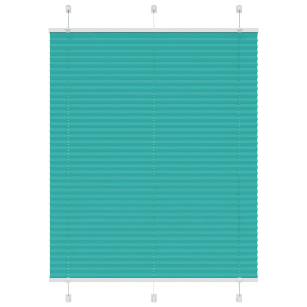 Plisségardin Benzin Grøn Stofbredde 54,4 Cm Polyester Petroliumsgrøn - 105 x 150 cm