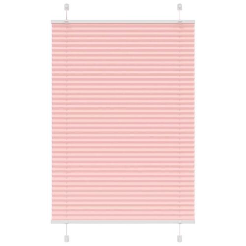 Plisségardin Lyserød 100x150 cm Stofbredde 99,4 cm Polyester