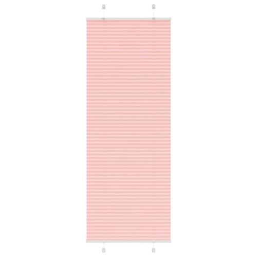 Plisségardin Lyserød 75x200 cm Stofbredde 74,4 cm Polyester