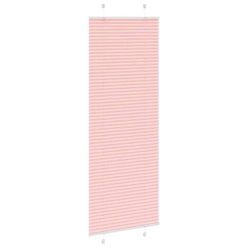 Plisségardin Lyserød 75x200 cm Stofbredde 74,4 cm Polyester