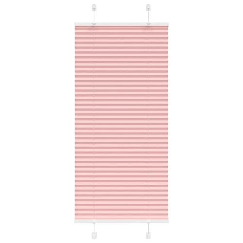 Plisségardin Lyserød 65x150 cm Stofbredde 64,4 cm Polyester
