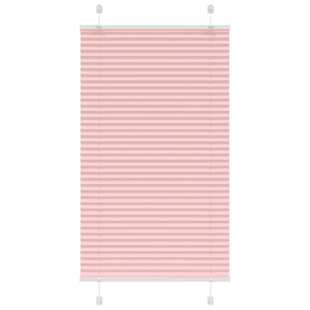 Plisségardin Lyserød 80x100 cm Stofbredde 79,4 cm Polyester