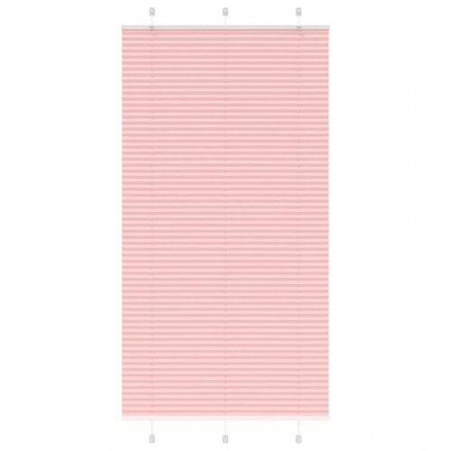Plisségardin lyserød 110 x 200 cm - stofbredde 109,4 cm