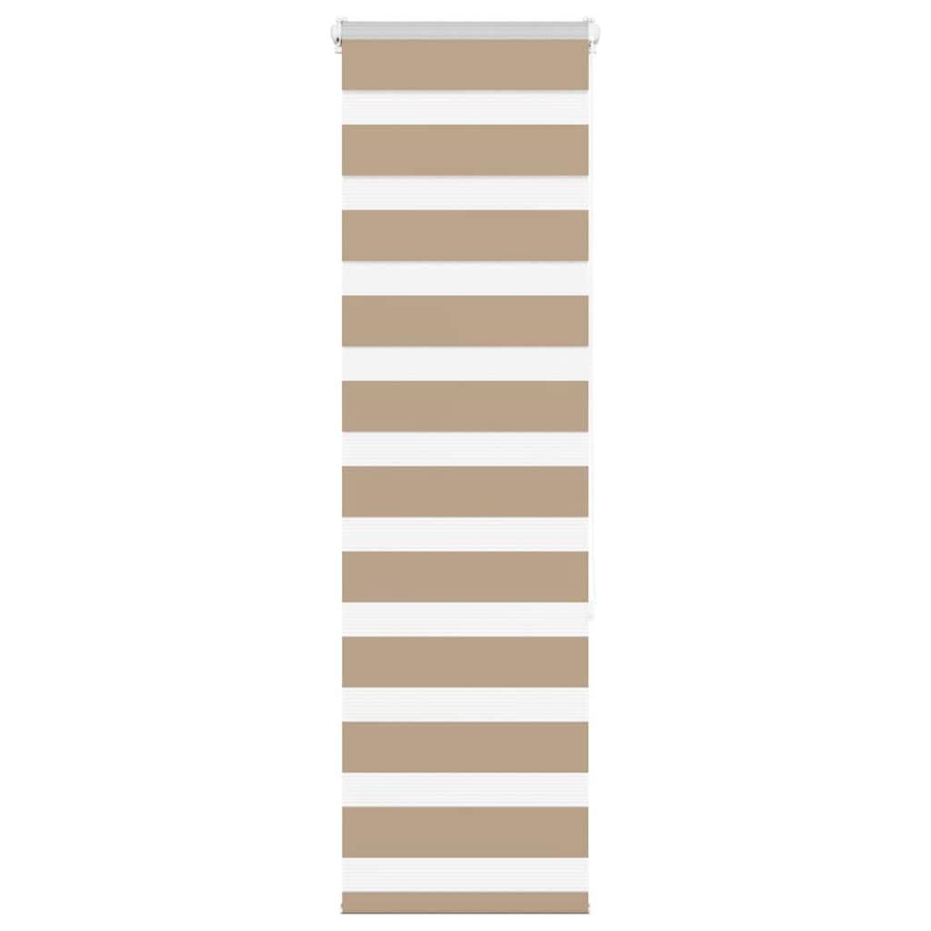 Zebragardin sandbrun 45x150 cm stofbredde 40,9 cm polyester
