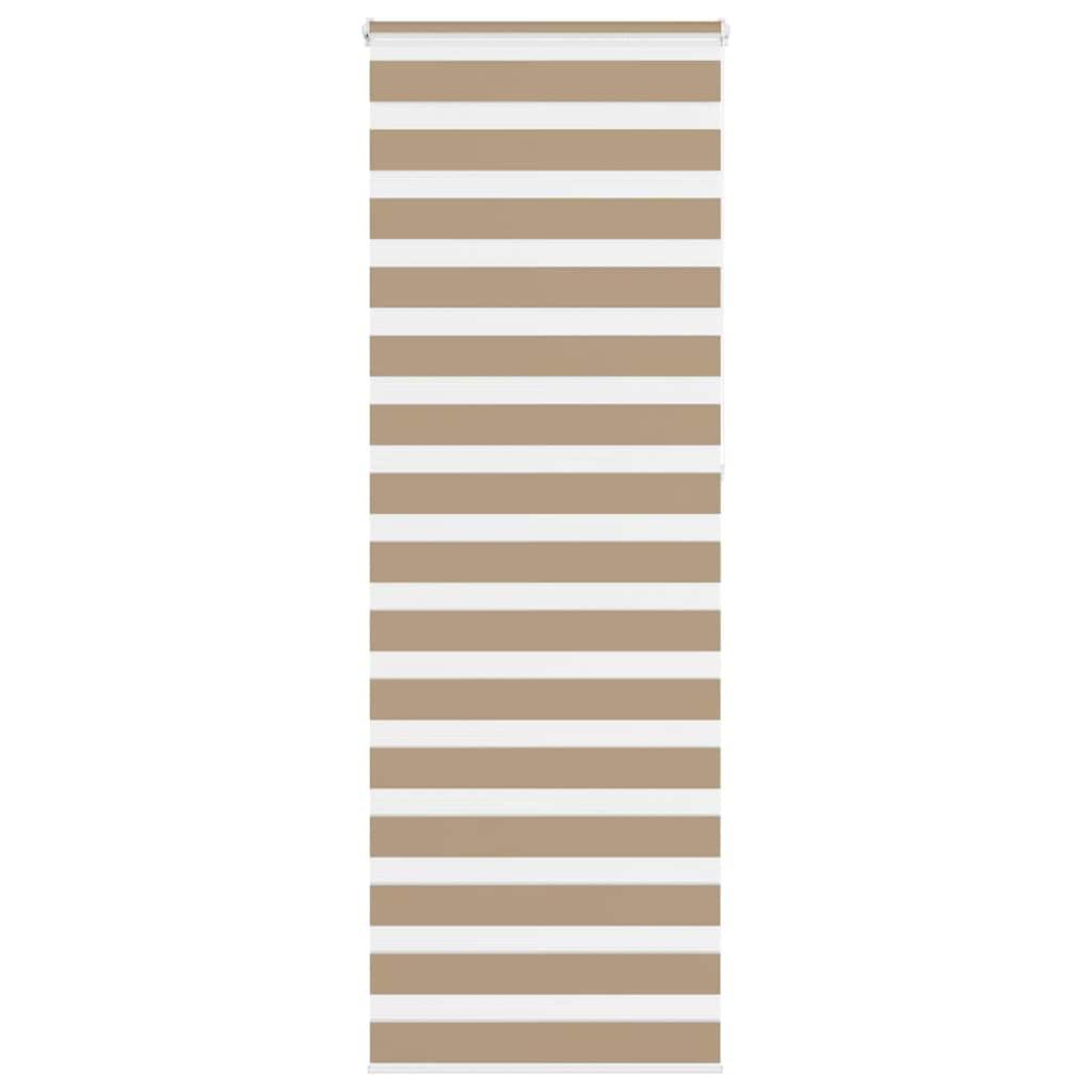 Zebragardin sandbrun 80x230 cm stofbredde 75,9 cm polyester