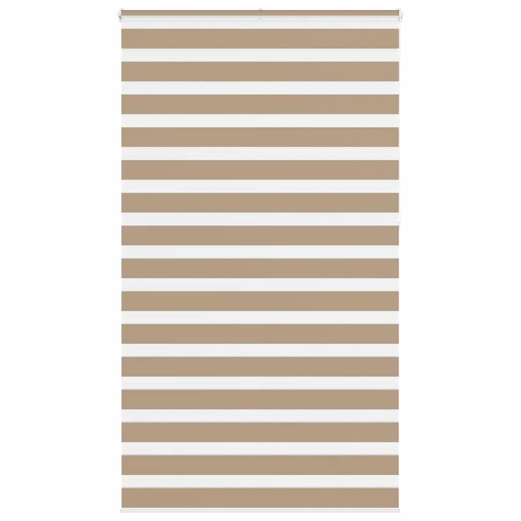 Zebragardin sandbrun 130x230 cm stofbredde 125,9 cm polyester