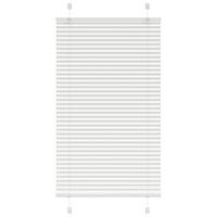 Plisségardin Hvid 70x100 cm Stofbredde 69,4 cm Polyester