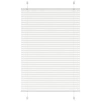 Plisségardin Hvid 85x100 cm Stofbredde 84,4 cm Polyester