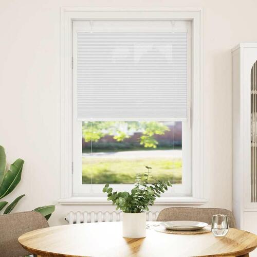 Plisségardin Hvid 80x150 cm Stofbredde 79,4 cm Polyester