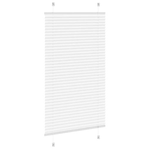 Plisségardin Hvid 70x150 cm Stofbredde 69,4 cm Polyester